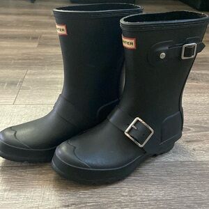 Hunter J ORG Biker Motto Boots - Size 3 B